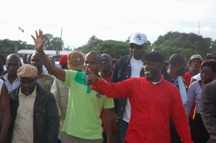Mobilisation à la place de la République / Blé Goudé félicite la jeunesse ivoirienne